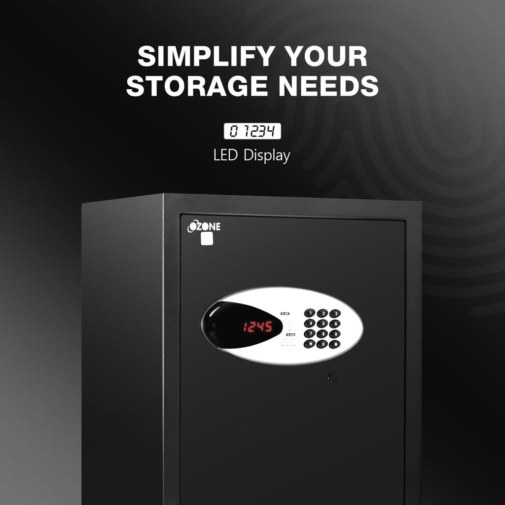Ozone 40 Litres Digital Safe Locker for Home & Office – Digital Lock, 1-Way Unlocking (Password), Size: 420H x 350W x 360D mm, Weight: 20kg, 2-Year Warranty - Ozone Group