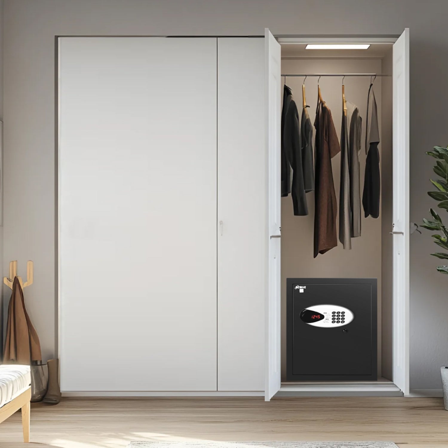 Ozone 40 Litres Digital Safe Locker for Home & Office – Digital Lock, 1-Way Unlocking (Password), Size: 420H x 350W x 360D mm, Weight: 20kg, 2-Year Warranty - Ozone Group