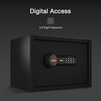 Ozone 16 Litres Digital Safe Locker for Home & Office – Digital Lock, 1-Way Unlocking (Password), Size: 250H x 350W x 250D mm, Weight: 9.5kg, 2-Year Warranty - Ozone Group