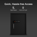 Ozone 95.4 Litres Digital Safe Locker for Home & Office – Digital Lock, 1-Way Unlocking (Password), Size: 650H x 440W x 405D mm, Weight: 34.7kg, 2-Year Warranty - Ozone Group