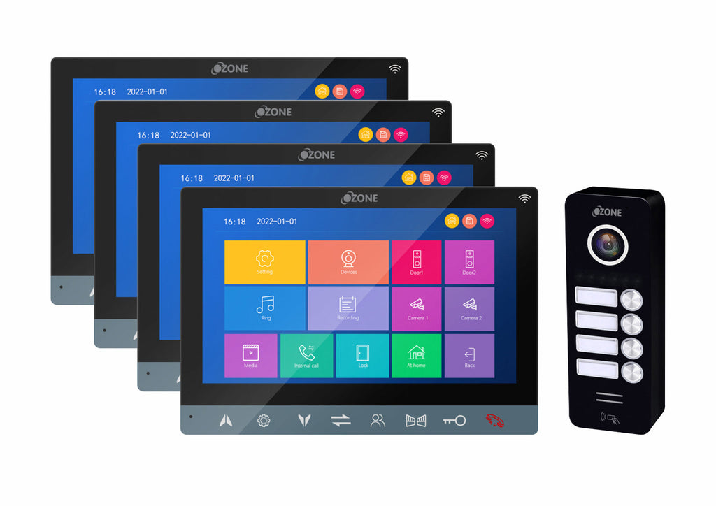 Ozone Multi-Apartment Video Door Phone with 7" High-resolution Screen - Ozone Group