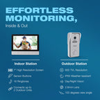 Ozone Single Apartment Video Door Phone with 7" High-resolution Screen - Ozone Group