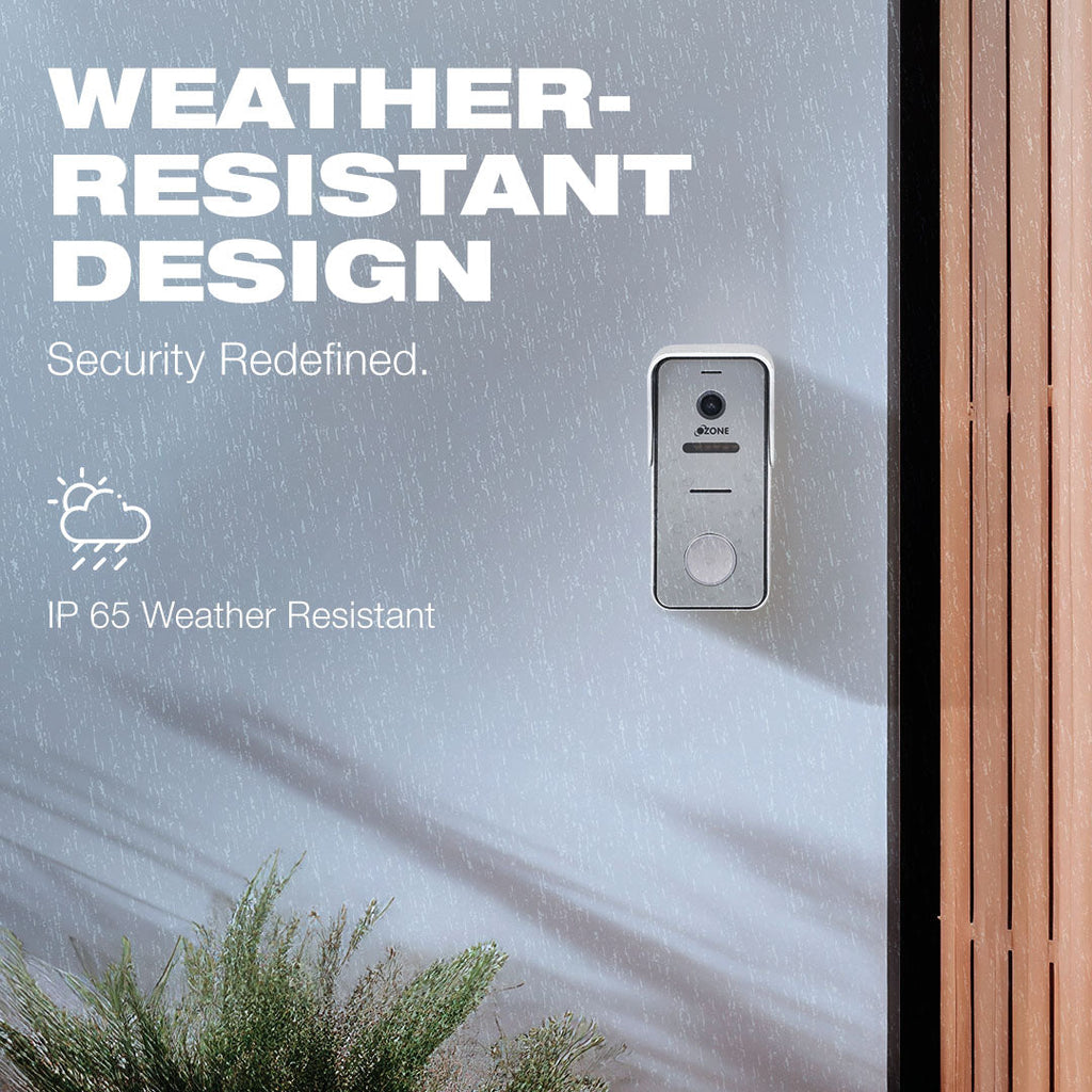 Ozone Single Apartment Video Door Phone with 7" High-resolution Screen - Ozone Group