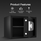 Ozone 16.11 Litres Digital Safe Locker for Home & Office – Digital Lock, 1-Way Unlocking (Password), Size: 250H x 350W x 250D mm, Weight: 9.5kg, 2-Year Warranty (Black) - Ozone Group