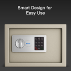 Ozone 16.11 Litres Digital Safe Locker for Home & Office – Digital Lock, 1-Way Unlocking (Password), Size: 250H x 350W x 250D mm, Weight: 9.5kg, 2-Year Warranty (White) - Ozone Group