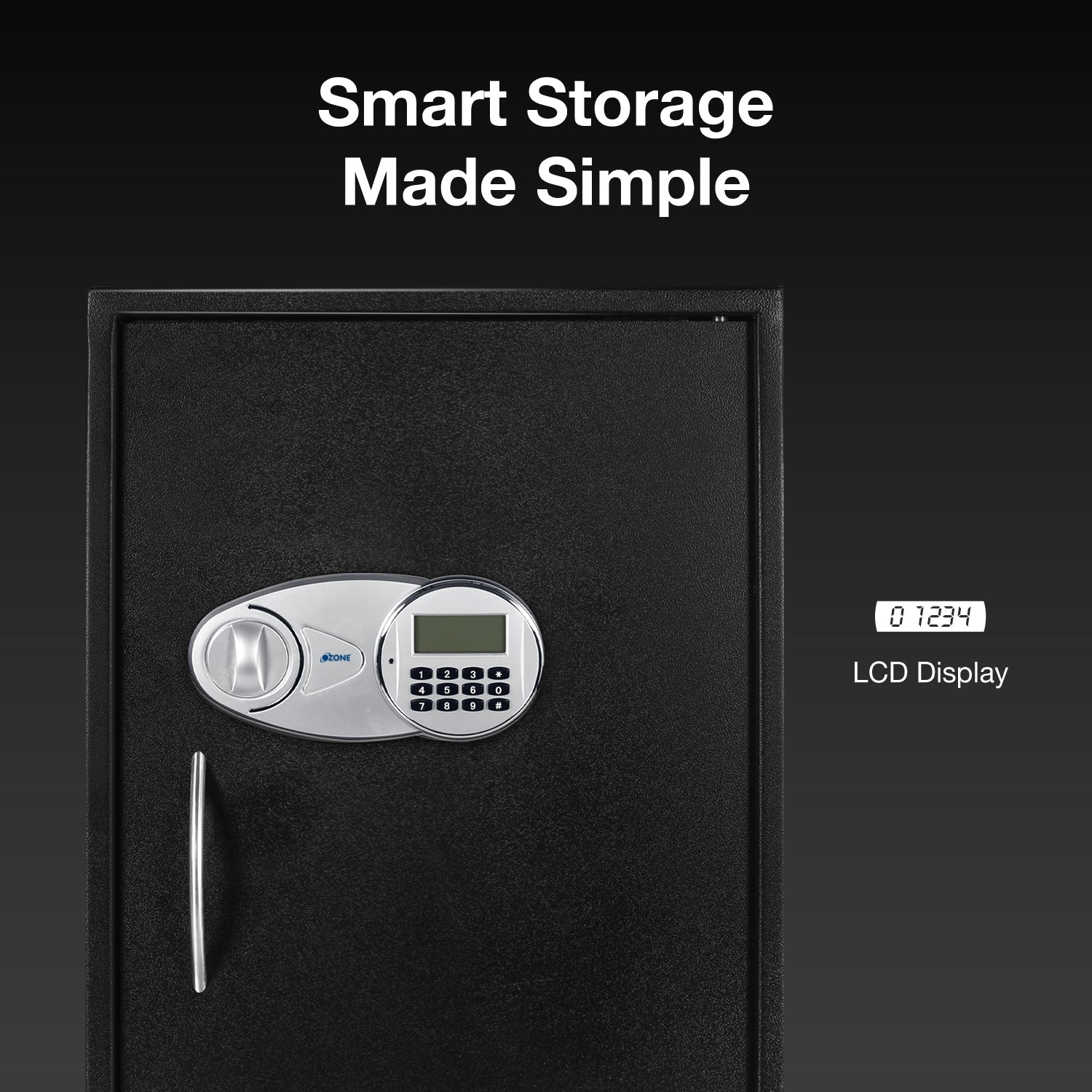 Ozone 95.4 Litres Digital Safe Locker for Home & Office – Digital Lock, 1-Way Unlocking (Password), Size: 650H x 440W x 405D mm, Weight: 34.7kg, 2-Year Warranty - Ozone Group