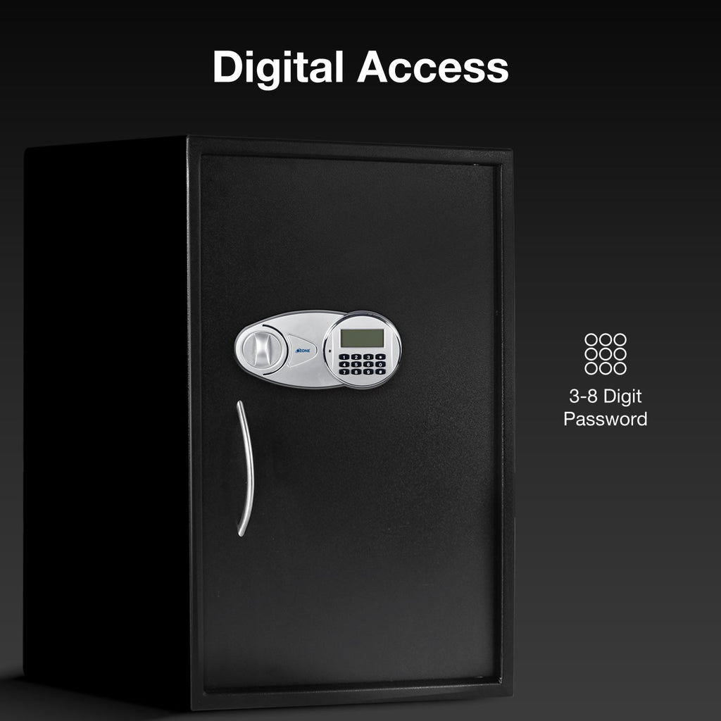 Ozone 95.4 Litres Digital Safe Locker for Home & Office – Digital Lock, 1-Way Unlocking (Password), Size: 650H x 440W x 405D mm, Weight: 34.7kg, 2-Year Warranty - Ozone Group