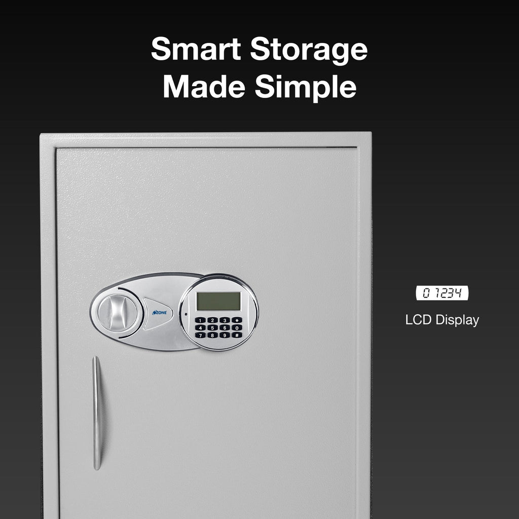 Ozone 95.4 Litres Digital Safe Locker for Home & Office – Digital Lock, 1-Way Unlocking (Password), Size: 650H x 440W x 405D mm, Weight: 34.7kg, 2-Year Warranty - Ozone Group