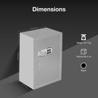 Ozone 95.4 Litres Digital Safe Locker for Home & Office – Digital Lock, 1-Way Unlocking (Password), Size: 650H x 440W x 405D mm, Weight: 34.7kg, 2-Year Warranty - Ozone Group